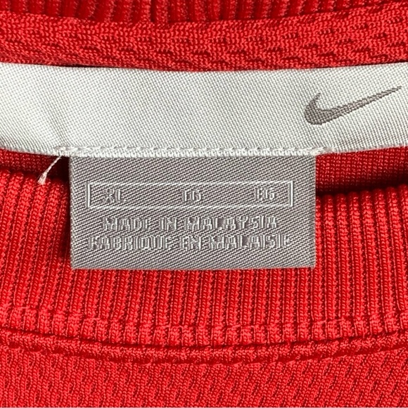 Nike Pullover Short Sleeve Shirt Center Nike Swoosh Logo Embroidered Adult XL - Picture 3 of 7